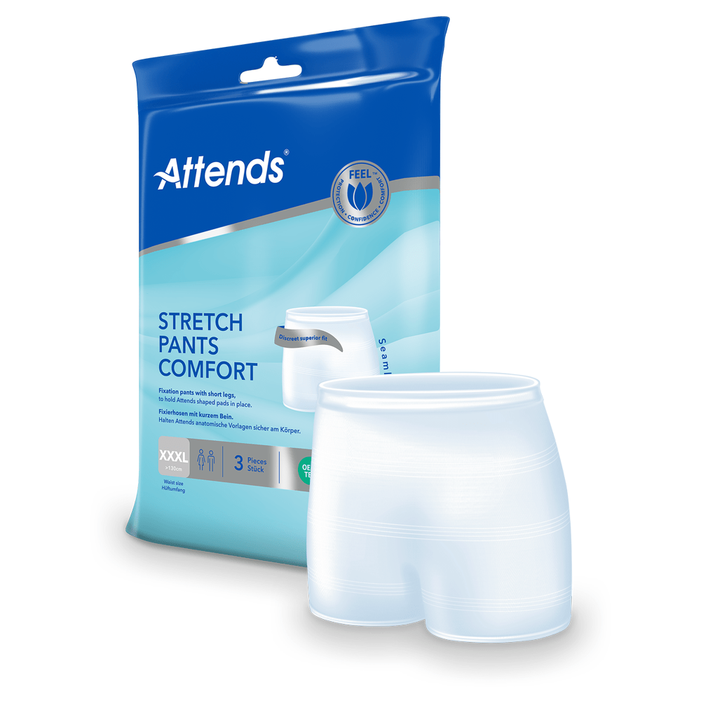 Attends Stretch Pants Comfort XXXL Washable Fixation Pants - 3 Pack - Discount Medical