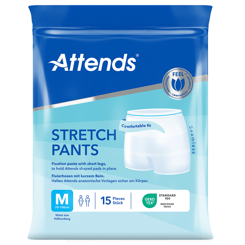 Attends Stretch Pants Medium Washable Fixation Pants - 15 Pack - Discount Medical