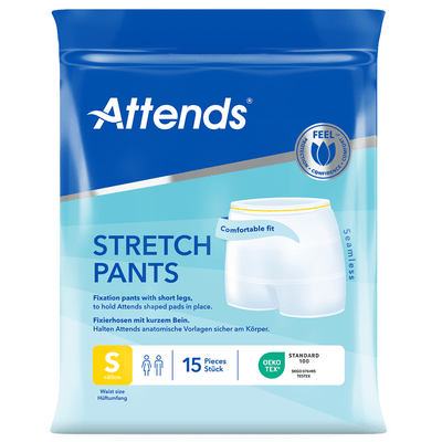 Attends Stretch Pants Small Washable Fixation Pants - 15 Pack