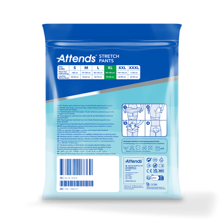 Attends Stretch Pants XL Washable Fixation Pants - 15 Pack - Discount Medical