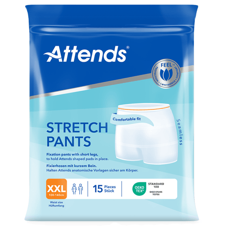 Attends Stretch Pants XXL Washable Fixation Pants - 15 Pack - Discount Medical