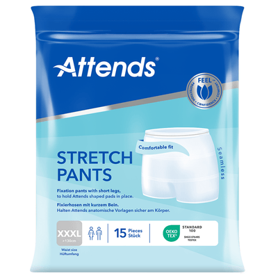 Attends Stretch Pants XXXL Washable Fixation Pants - 15 Pack