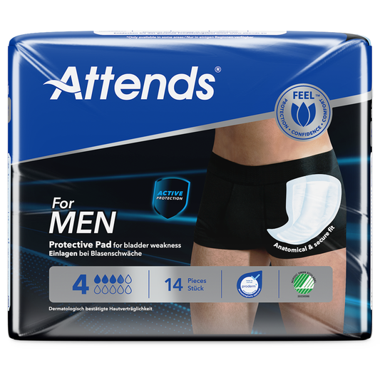 Attends for Men Level 4 Protective Pad - Pack of 14