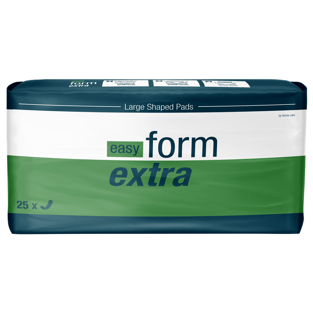 Easy Form Rona Forma-Care Easy Form Extra (2400ml) 25 Pack Large Incontinence Pads ...