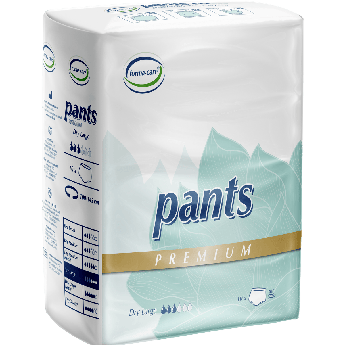 Forma - Care Pants Premium Dry Large - 10 Pack - Discount Medical