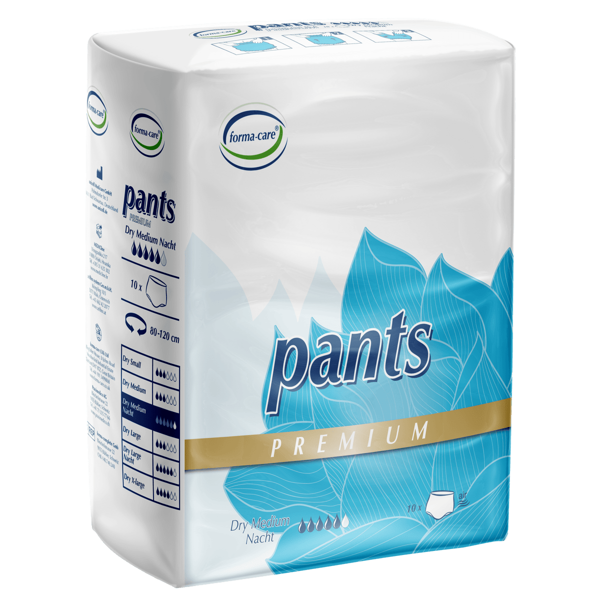 Forma - Care Pants Premium Dry Night Medium - 10 Pack - Discount Medical