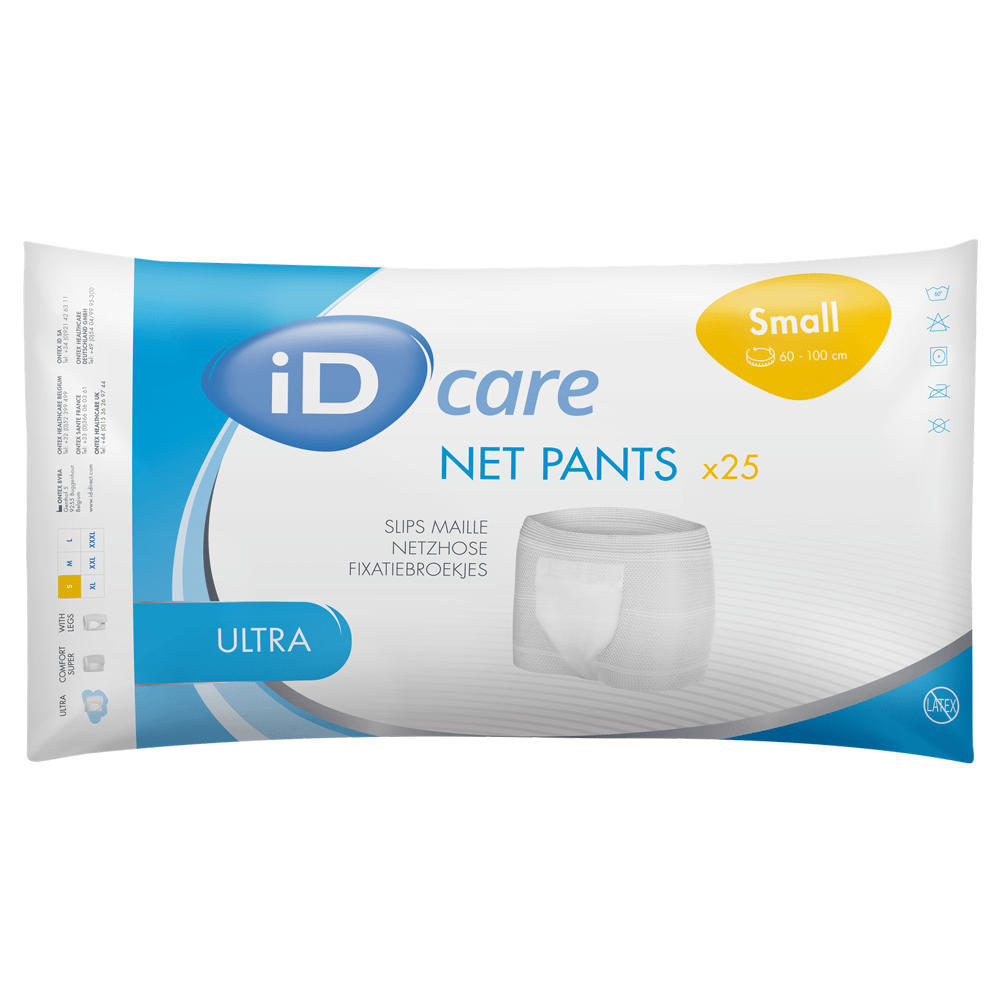 iD Care Ultra Washable Net Pants Small - 25 Pack - Discount Medical
