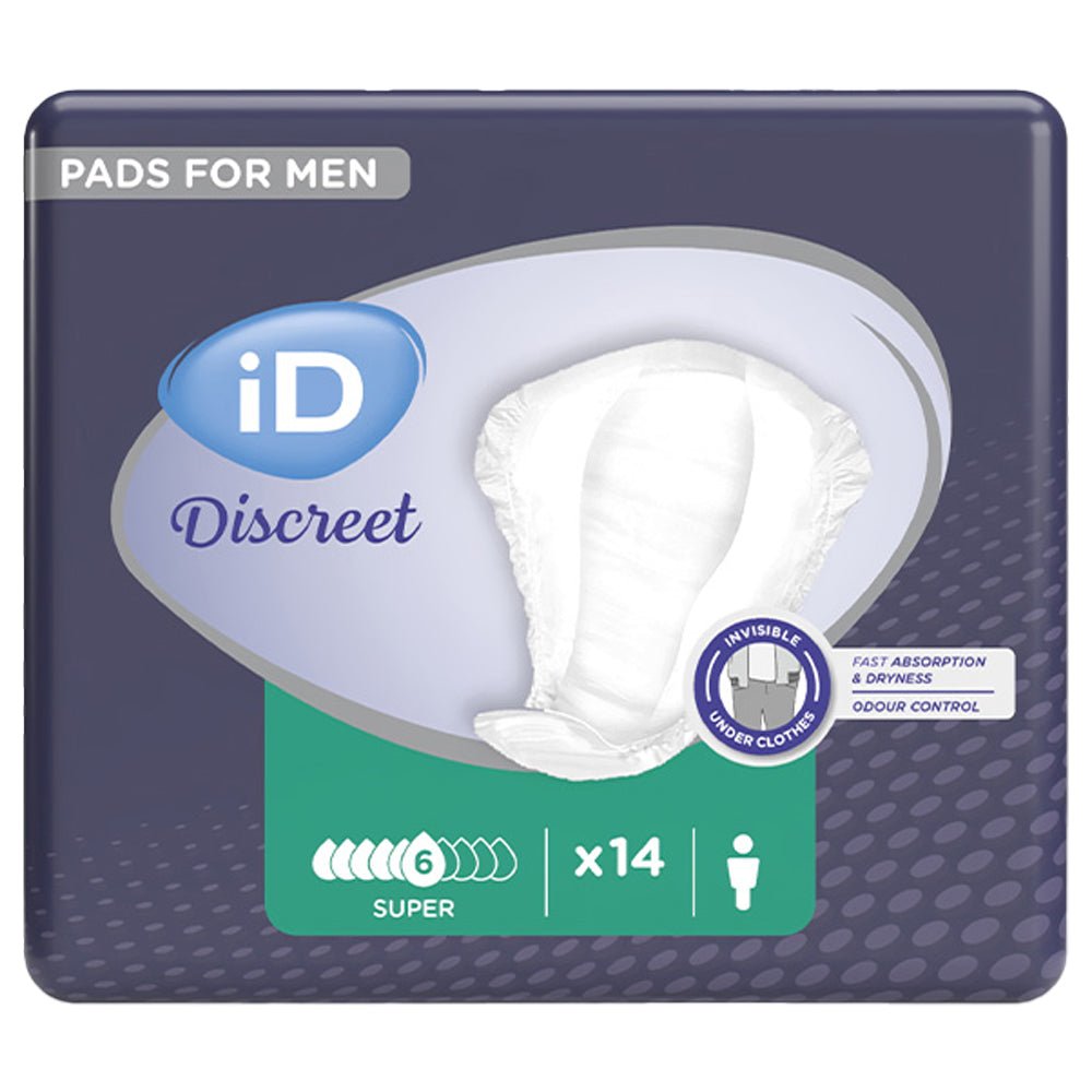 iD Discreet For Men Super Level 3 (650ml) 14 Pack - Discount Medical