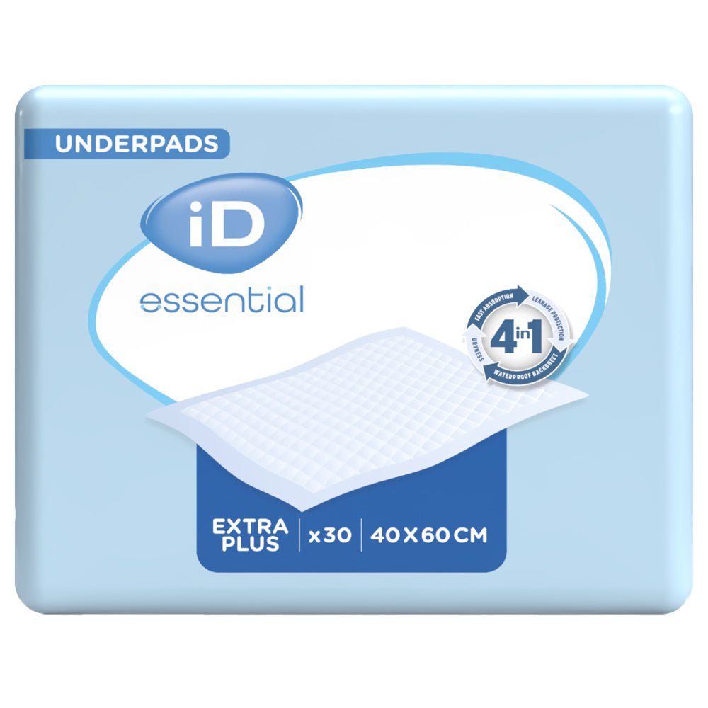 iD Essential Extra Plus 40 x 60cm Disposable Bed Pads - 30 Pack - Discount Medical