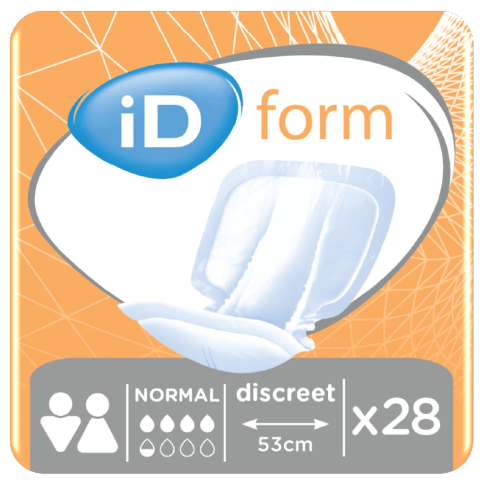 iD Form Normal - Discreet (1350ml) 28 Pack Large Incontinence Pads ...