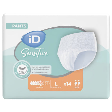 iD Sensitive Pants Normal Large - 14 Pack - Discount Medical