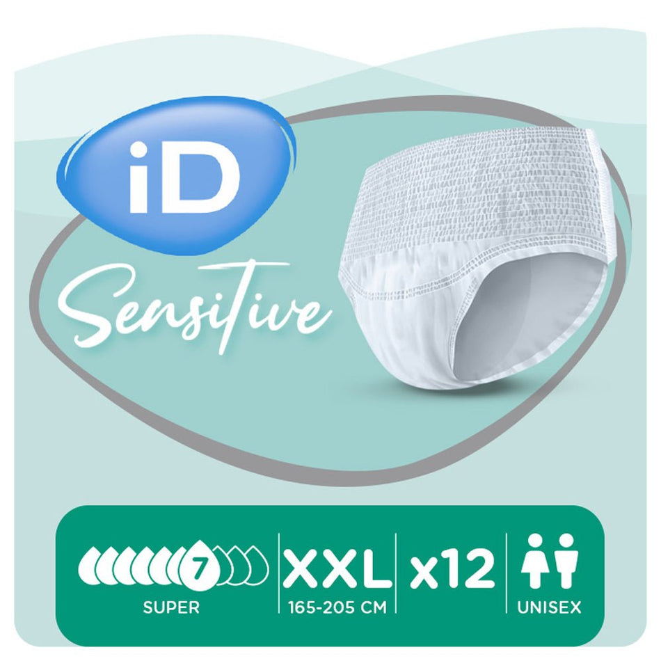 iD Sensitive Pants Super Bariatric XXL - 12 Pack - Discount Medical