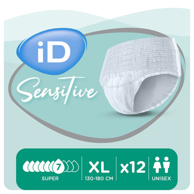 iD Sensitive Pants Super Extra Large (XL) 12 Pack