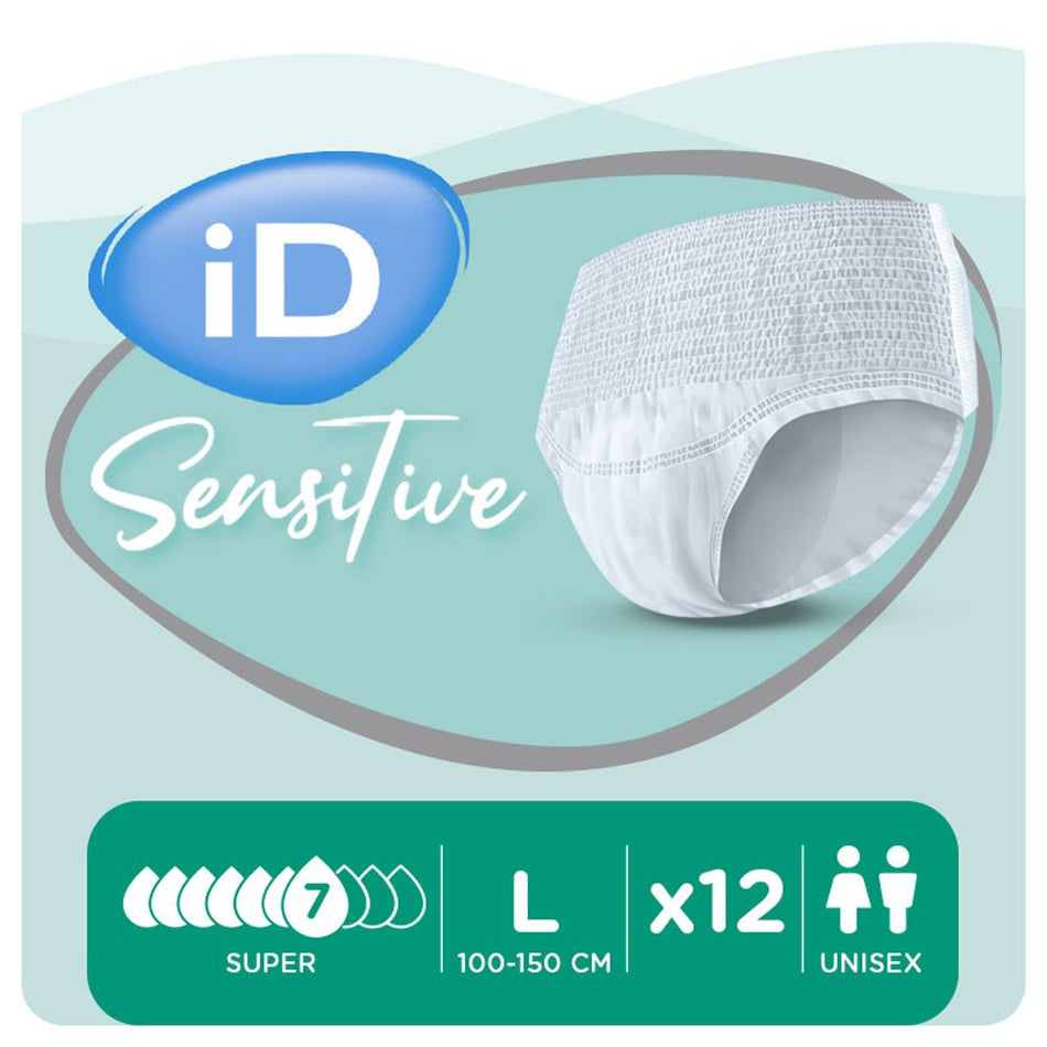 iD Sensitive Pants Super Large - 12 Pack - Discount Medical