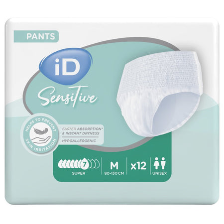 iD Sensitive Pants Super Medium - 12 Pack - Discount Medical