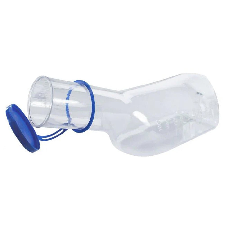 Medi - Inn Clear Urine Bottle for Men Angular Non - sterile 1L - Discount Medical