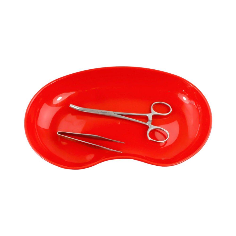 Medi - Inn Red Plastic Kidney Dish - Discount Medical