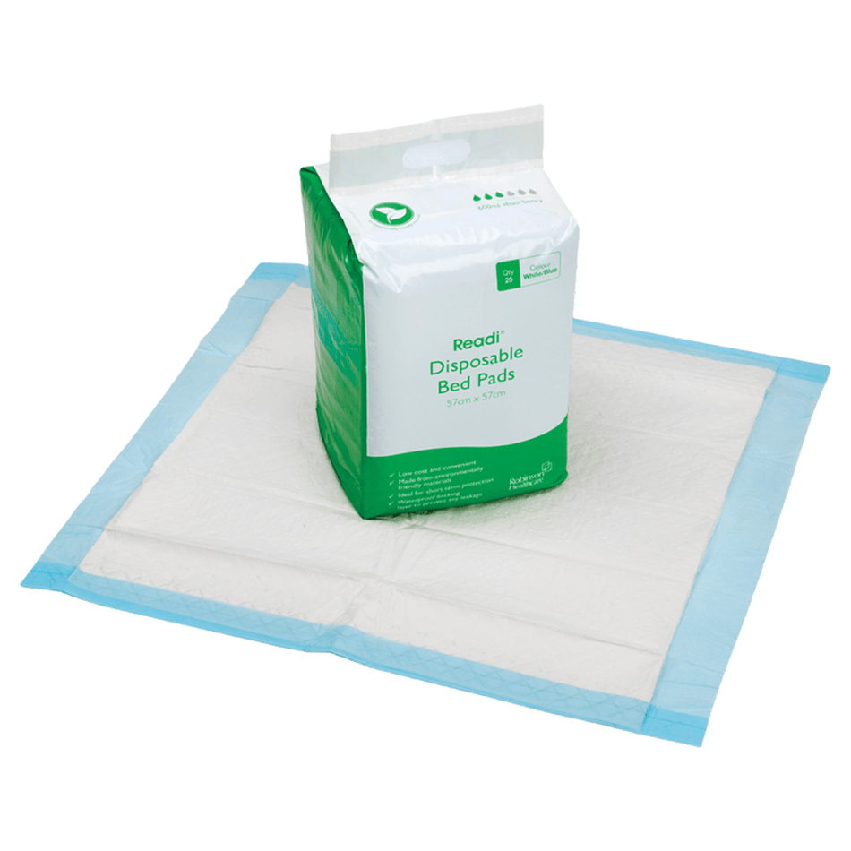 Readi Disposable Bed Pads 57 x 57 cm (600ml) 25 Pack - Discount Medical