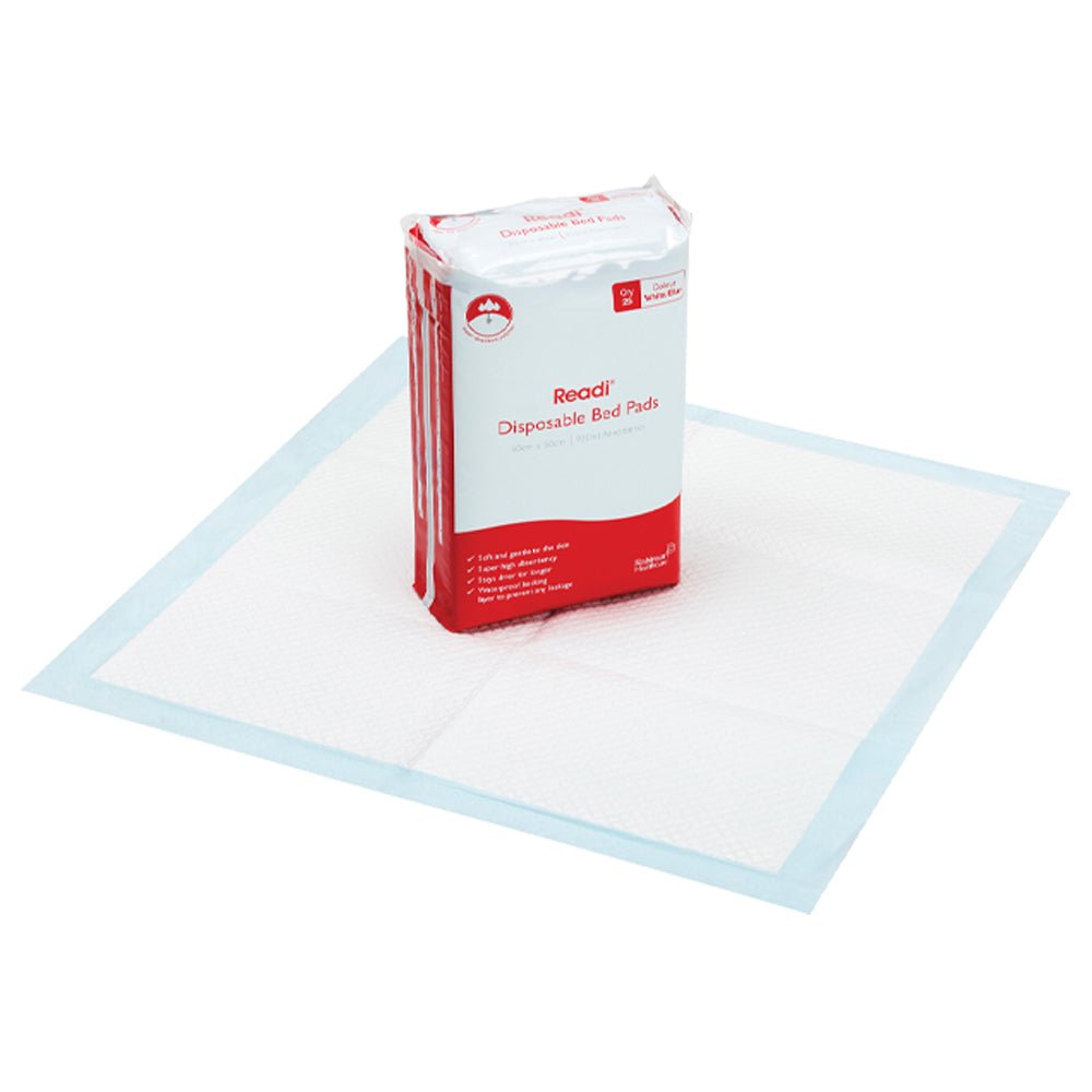 Readi Disposable Bed Pads 60 x 60 cm (950ml) 25 Pack - Discount Medical