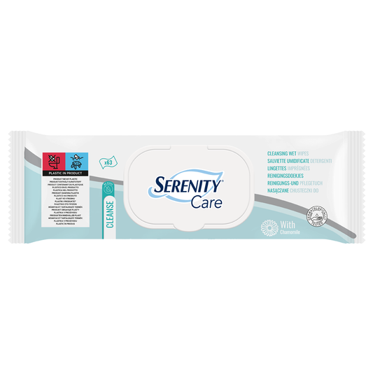 Serenity Care Cleansing Wet Wipes - 63 Pack