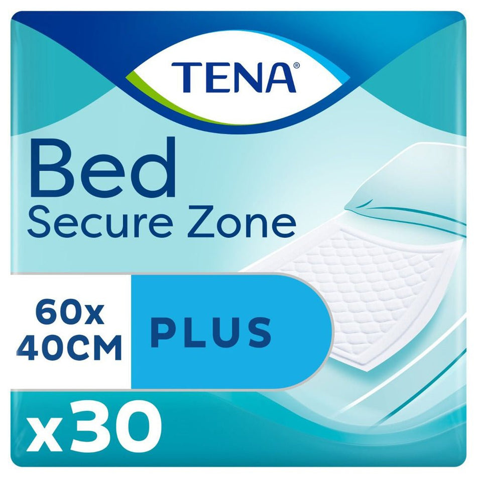 TENA Bed Secure Zone Plus 60 x 40 cm - 30 Pack - Discount Medical