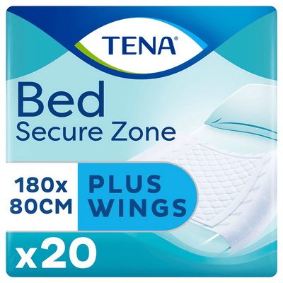 TENA Bed Secure Zone Plus Wings 180 x 80 cm - 20 Pack