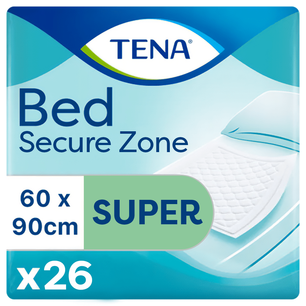TENA Bed Secure Zone Super 60 x 90 cm - 26 Pack - Discount Medical
