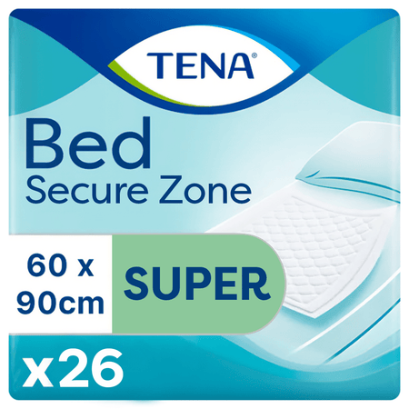 TENA Bed Secure Zone Super 60 x 90 cm - 26 Pack - Discount Medical