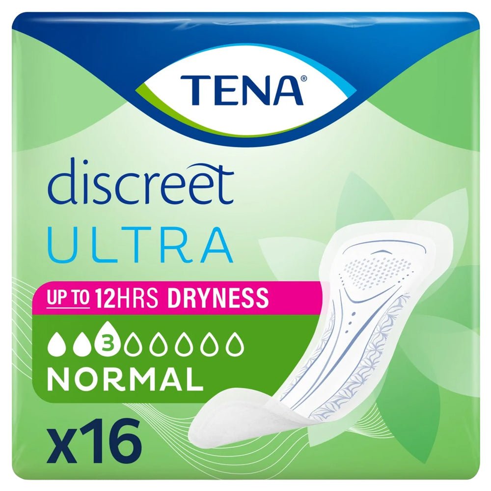 TENA Lady Discreet Ultra Pad Normal - 16 Pack - Discount Medical