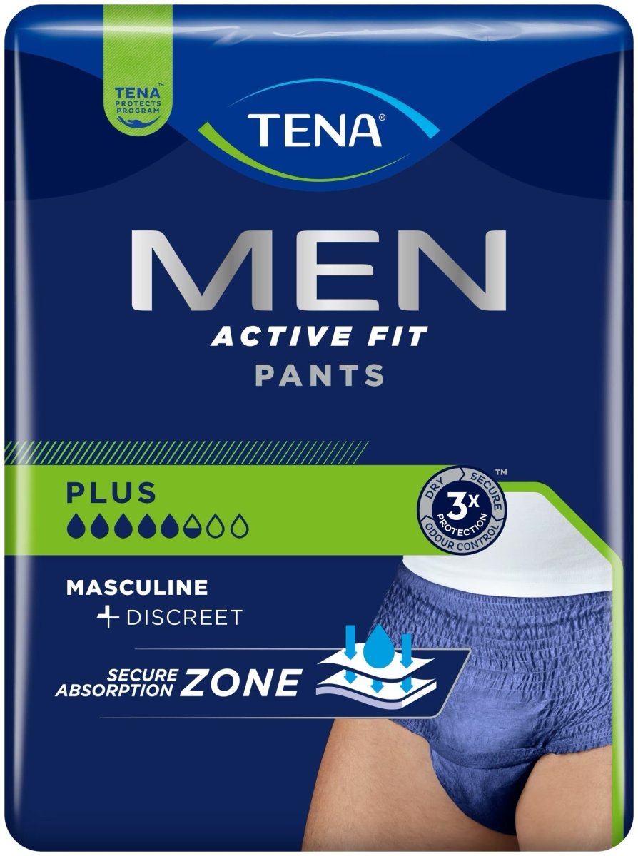 TENA Men Active Fit Pants Plus S/M - 9 Pack - Discount Medical