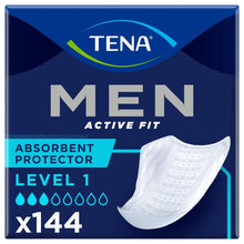 TENA Men Level 1 Active Fit Absorbent Protector (200ml) 6 Packs of 24 - Discount Medical
