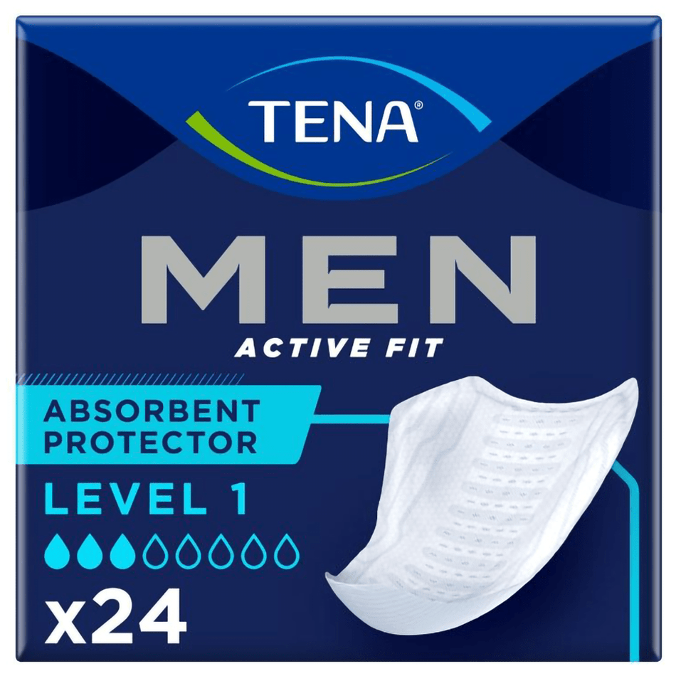 TENA Men Level 1 Active Fit Absorbent Protector - 24 Pack - Discount Medical