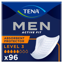 TENA Men Level 3 Active Fit Absorbent Protector (710ml) 6 Packs of 16 - Discount Medical