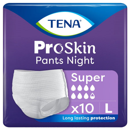 TENA ProSkin Pants Night Super Large - 10 Pack - Discount Medical
