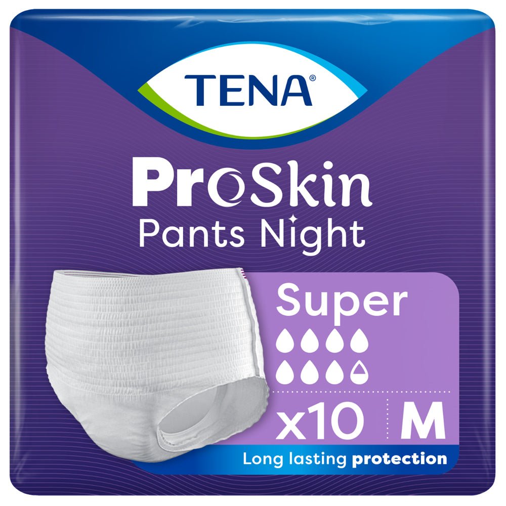 TENA ProSkin Pants Night Super Medium - 10 Pack - Discount Medical