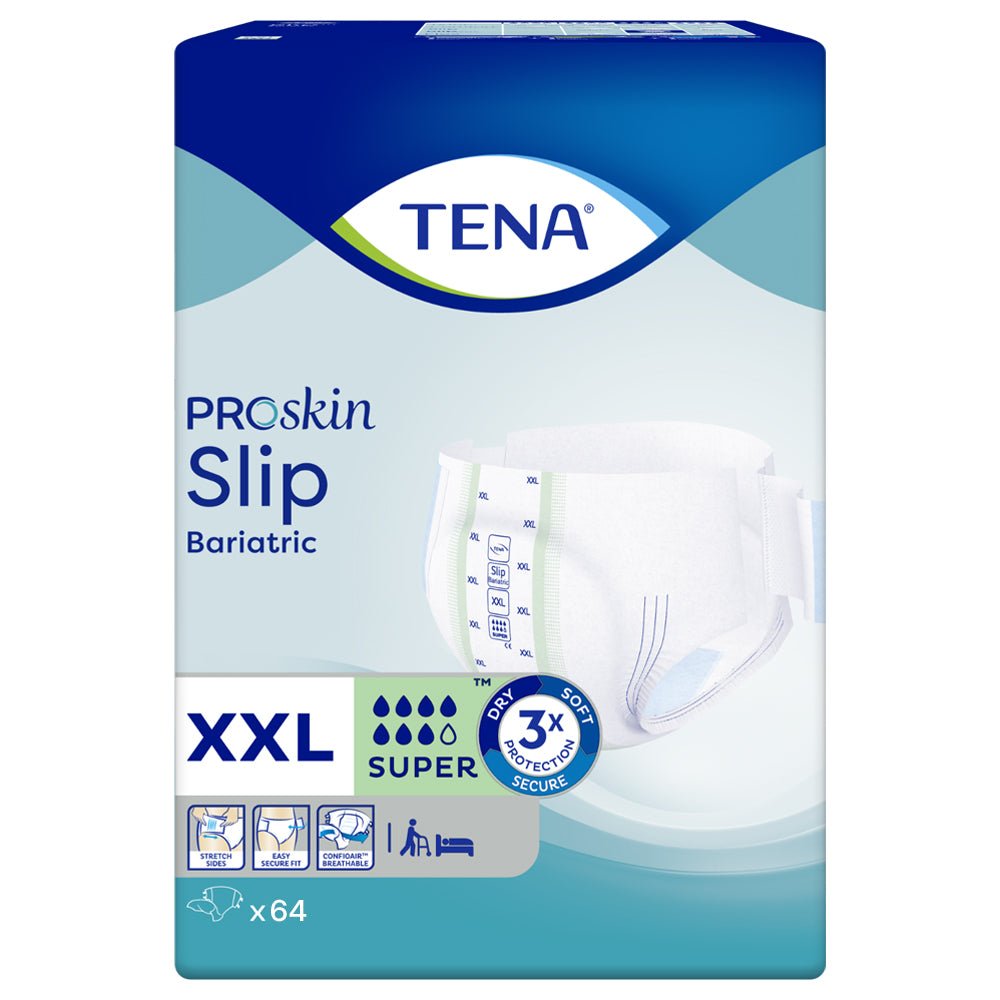 TENA ProSkin Slip Bariatric Super XXL (2900ml) 2 Packs of 32 - Discount Medical