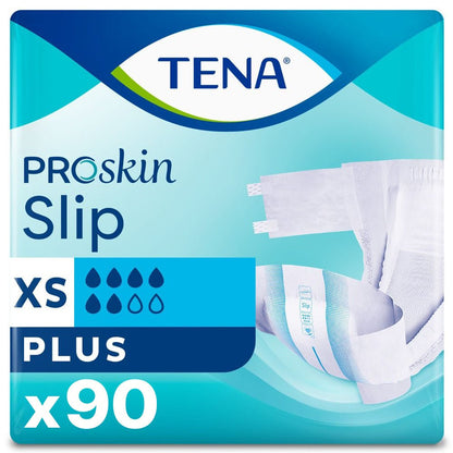 TENA ProSkin Slip Plus XS (1400ml) 3 Packs of 30 - Discount Medical